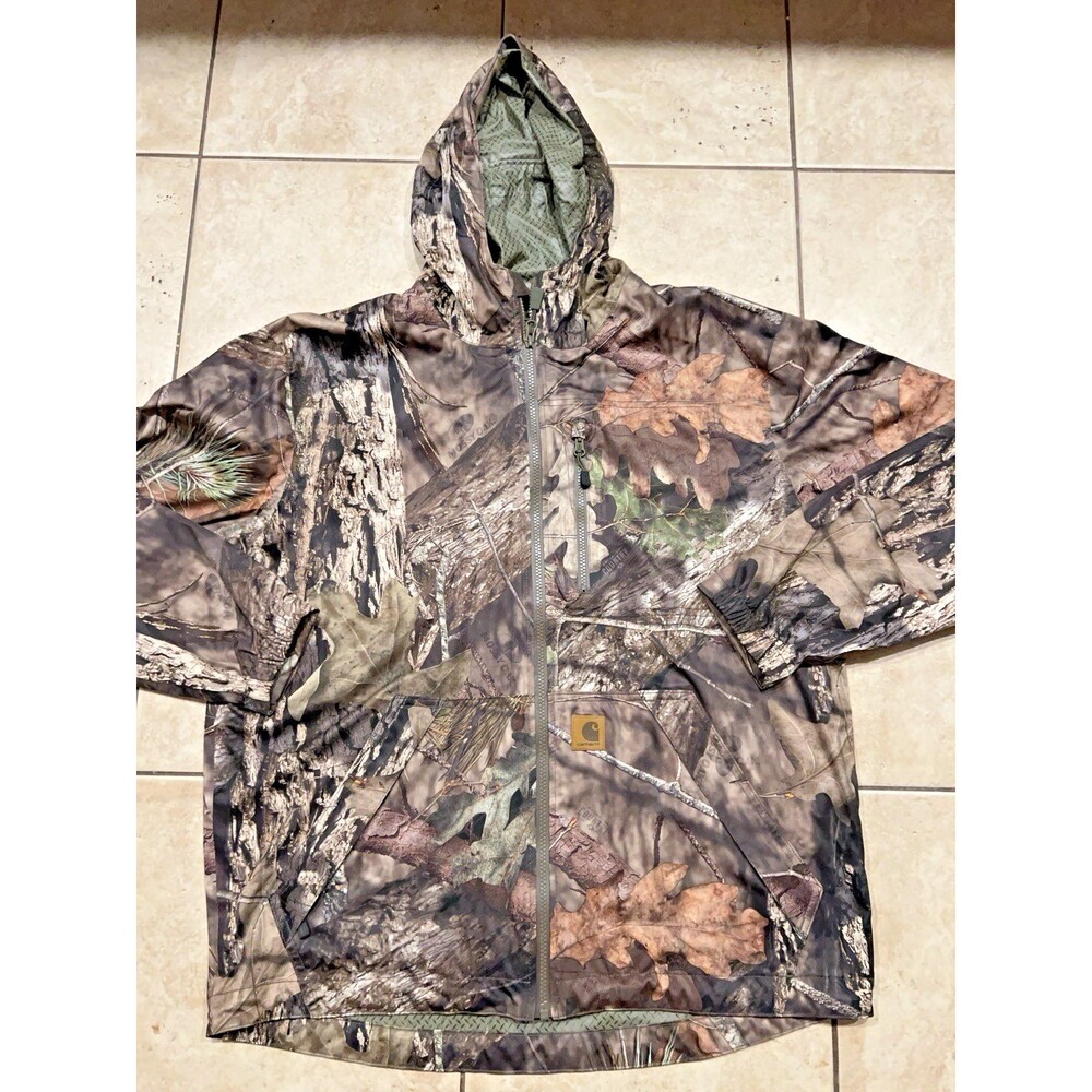 Carhartt Jacket Mens Medium Camo Storm Defender Stormy Woods Hunting Camping